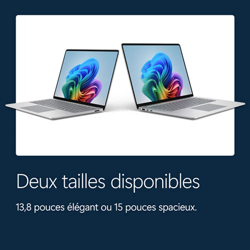 Portable Surface Laptop Copilot+ PC à écran tactile de 13,8 po de Microsoft (Snapdragon X2 Plus/mémoire vive de 16 Go/disque SSD de 512 Go) - 2026 - Platine