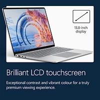 Portable Surface Laptop Copilot+ PC à écran tactile de 13,8 po de Microsoft (Snapdragon X2 Plus/mémoire vive de 16 Go/disque SSD de 512 Go) - 2026 - Platine