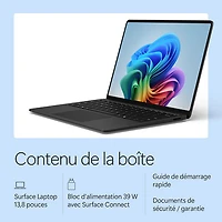 Portable Surface Laptop Copilot+ PC à écran tactile de 13,8 po de Microsoft (Snapdragon X2 Plus/mémoire vive de 16 Go/disque SSD de 512 Go) - 2026 - Noir
