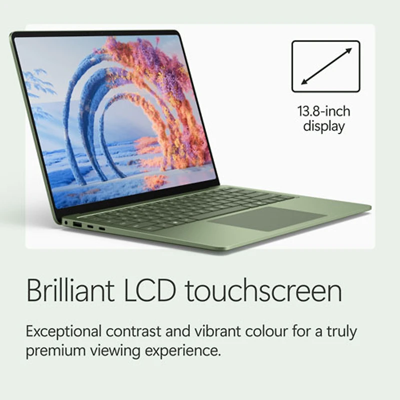 Microsoft Surface Laptop 13.8" Touchscreen Copilot+ PC Laptop (Snapdragon X2 Elite/16GB RAM/512GB SSD)-2026-Jade-EN