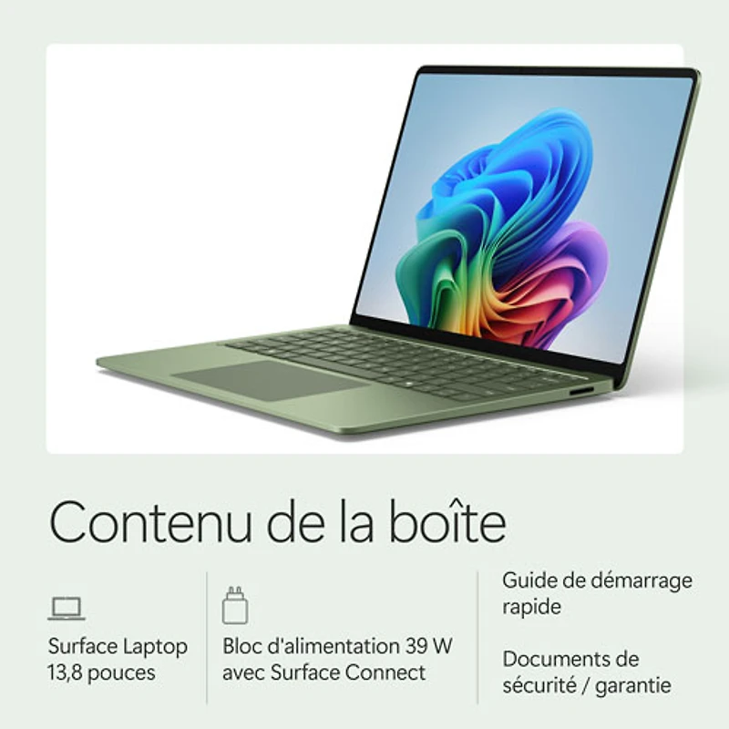 Microsoft Surface Laptop 13.8" Touchscreen Copilot+ PC Laptop (Snapdragon X2 Elite/16GB RAM/512GB SSD)-2026-Jade-EN