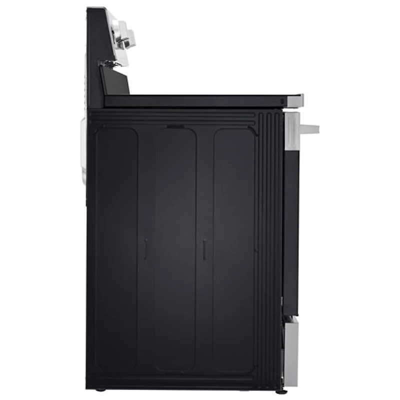 Cuisinière électrique autonome avec convection véritable et friture à l'air 6,3 pi³ 30 po de LG (LREN6321VE) - Acier inoxydable