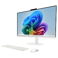 HP OmniStudio 27" All-in-One PC - Cotton White (Intel Core Ultra 7 355/16GB RAM/1TB SSD/ Windows 11)
