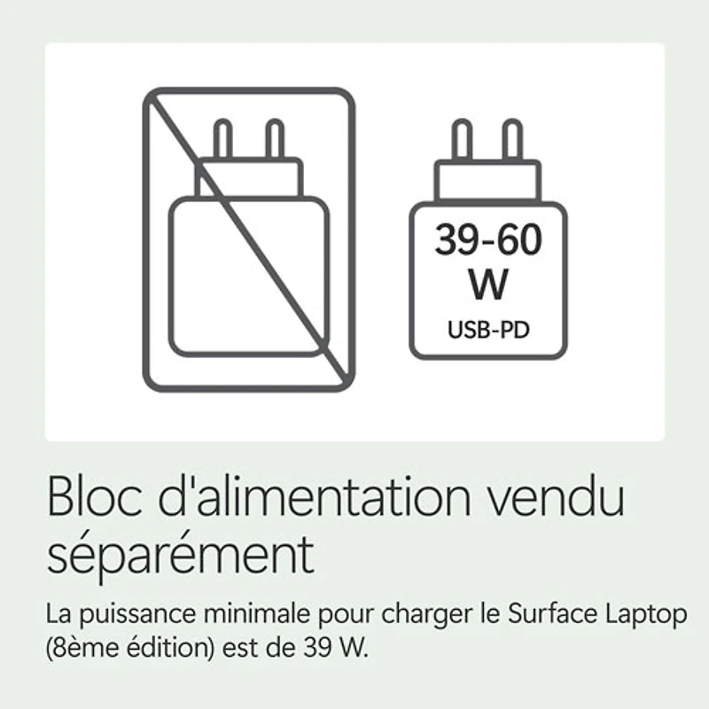 Portable à écran tactile Microsoft Surface de 13,8 po, PC Copilot+ (Snapdragon X2 Elite/16 Go RAM/512 Go SSD) - 2026 - Jade - Anglais