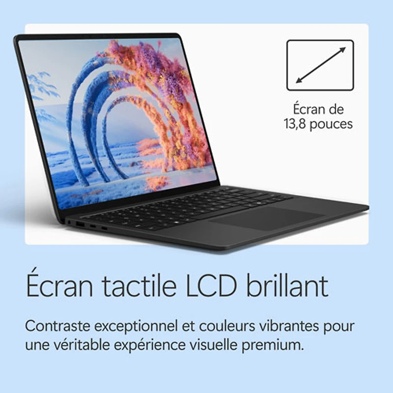 Microsoft Surface Laptop 13.8" 120Hz Touchscreen Copilot+ PC - Snapdragon X2 Elite - 16GB LPDDR5x - 512GB SSD - Windows 11 Home - Black