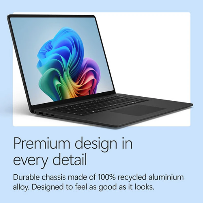Microsoft Surface Laptop 13.8" 120Hz Touchscreen Copilot+ PC - Snapdragon X2 Elite - 16GB LPDDR5x - 512GB SSD - Windows 11 Home - Black