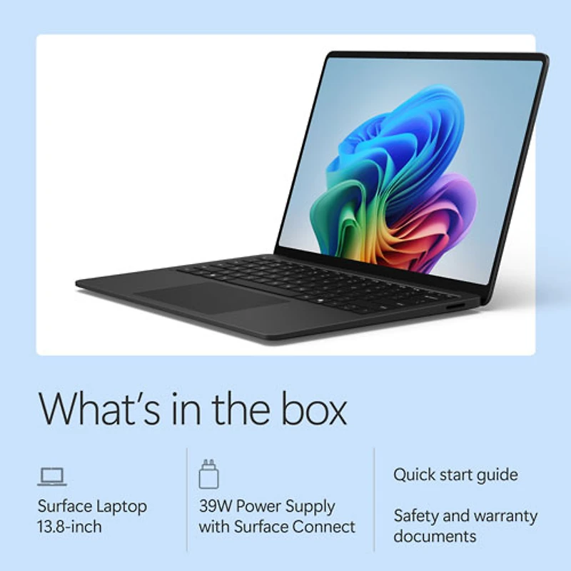 Microsoft Surface Laptop 13.8" 120Hz Touchscreen Copilot+ PC - Snapdragon X2 Elite - 16GB LPDDR5x - 512GB SSD - Windows 11 Home - Black