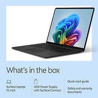 Microsoft Surface Laptop 15" Touchscreen Copilot+ PC Laptop (Snapdragon X2 Elite/16GB RAM/512GB SSD)-2026-Black-EN