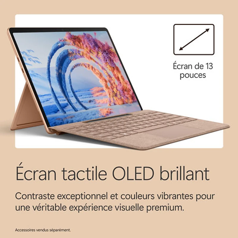 Microsoft Surface Pro (OLED) Copilot+ PC 13" 512GB Tablet with Snapdragon X Elite/16GB RAM (2026) - Dune - Device Only