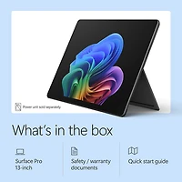 Microsoft Surface Pro (OLED) Copilot+ PC 13" 1TB Tablet with Snapdragon X Elite/16GB RAM (2026) - Black - Device Only