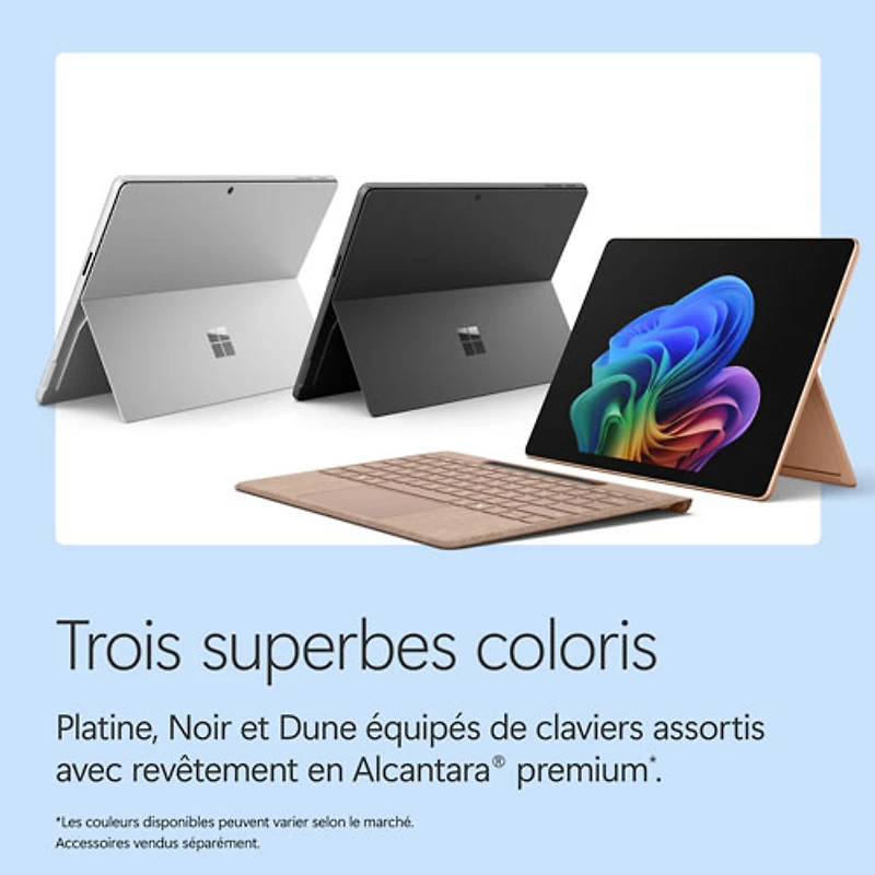 Tablette Microsoft Surface Pro (OLED) de 13 po, PC Copilot+, 512 Go avec Snapdragon X Elite/mémoire vive de 16 Go (2026) - Noir - Appareil seulement