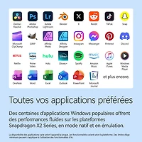 Tablette Microsoft Surface Pro (OLED) de 13 po, PC Copilot+, 512 Go avec Snapdragon X Elite/mémoire vive de 16 Go (2026) - Noir - Appareil seulement
