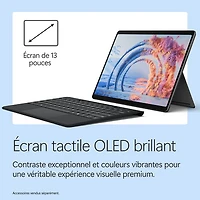 Tablette Microsoft Surface Pro (OLED) de 13 po, PC Copilot+, 512 Go avec Snapdragon X Elite/mémoire vive de 16 Go (2026) - Noir - Appareil seulement