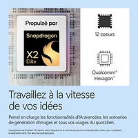 Tablette Microsoft Surface Pro (OLED) de 13 po, PC Copilot+, 512 Go avec Snapdragon X Elite/mémoire vive de 16 Go (2026) - Noir - Appareil seulement