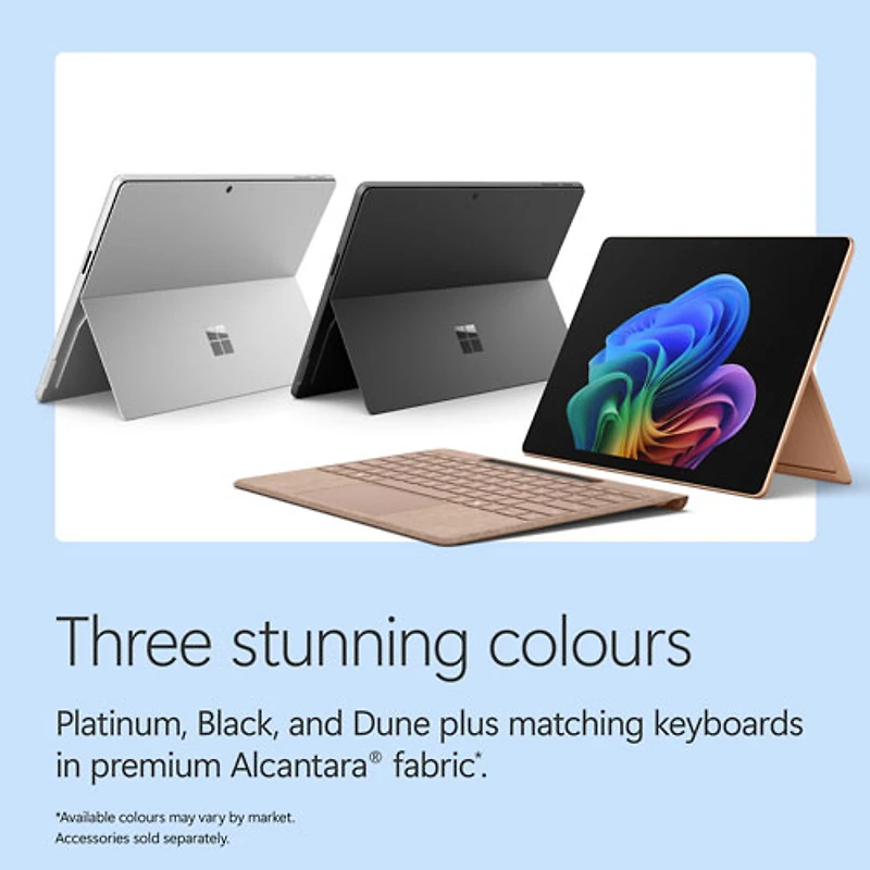 Tablette Microsoft Surface Pro (OLED) de 13 po, PC Copilot+, 512 Go avec Snapdragon X Elite/mémoire vive de 16 Go (2026) - Noir - Appareil seulement