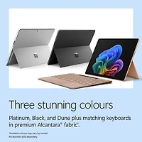 Tablette Microsoft Surface Pro (OLED) de 13 po, PC Copilot+, 512 Go avec Snapdragon X Elite/mémoire vive de 16 Go (2026) - Noir - Appareil seulement