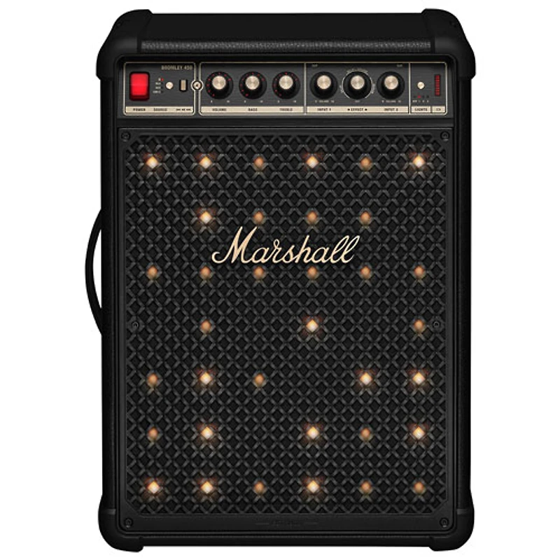 Marshall Bromley 450 Splashproof Bluetooth Wireless Party Speaker - Black / Brass