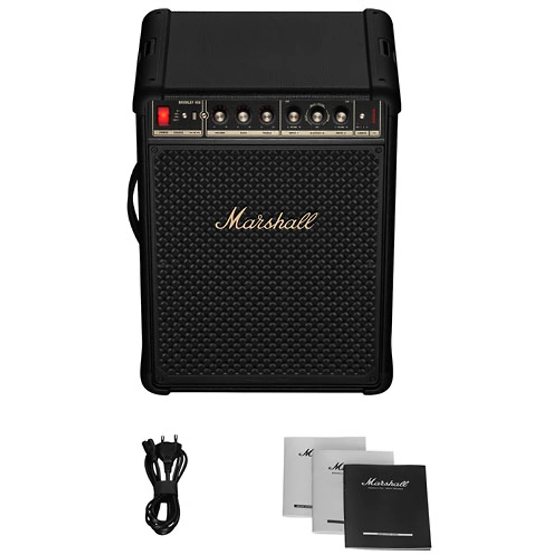 Marshall Bromley 450 Splashproof Bluetooth Wireless Party Speaker - Black / Brass