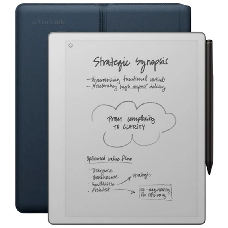 reMarkable Paper Pure Premium Bundle with Ocean Blue Folio