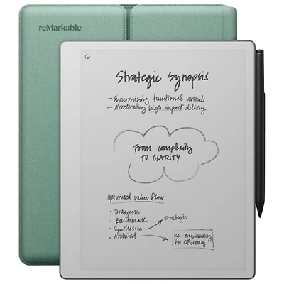 reMarkable Paper Pure Premium Bundle with Mist Green Folio