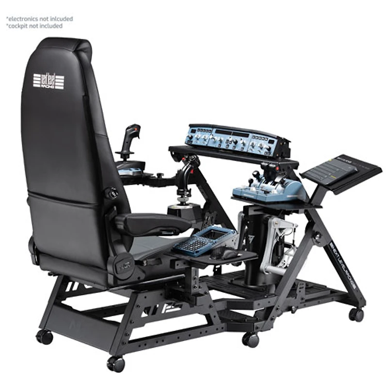 UNI Next Level Racing Flight Seat 2.0 Simulator Cockpit - Black/Grey