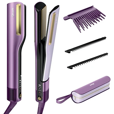Shark SilkiPro Straight Wet-to-Dry Straightener & Rapid Blow Dryer - Purple