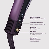 Shark SilkiPro Straight Wet-to-Dry Straightener & Rapid Blow Dryer - Purple