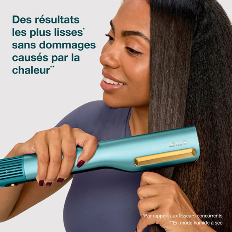 Shark SilkiPro Straight Wet-to-Dry Straightener & Rapid Blow Dryer - Purple