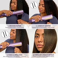 Shark SilkiPro Straight Wet-to-Dry Straightener & Rapid Blow Dryer - Purple