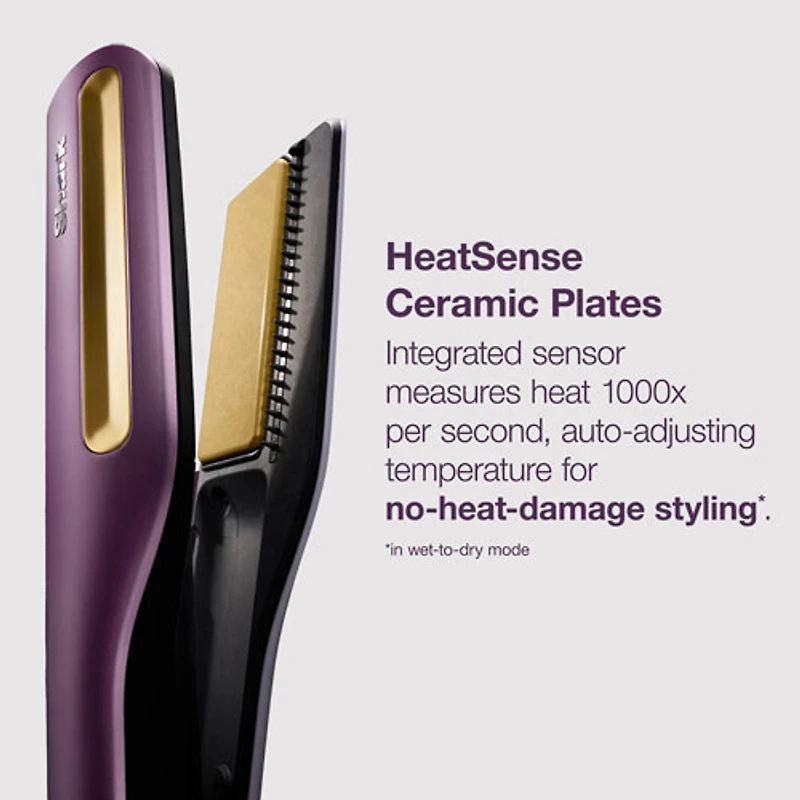Shark SilkiPro Straight Wet-to-Dry Straightener & Rapid Blow Dryer - Purple