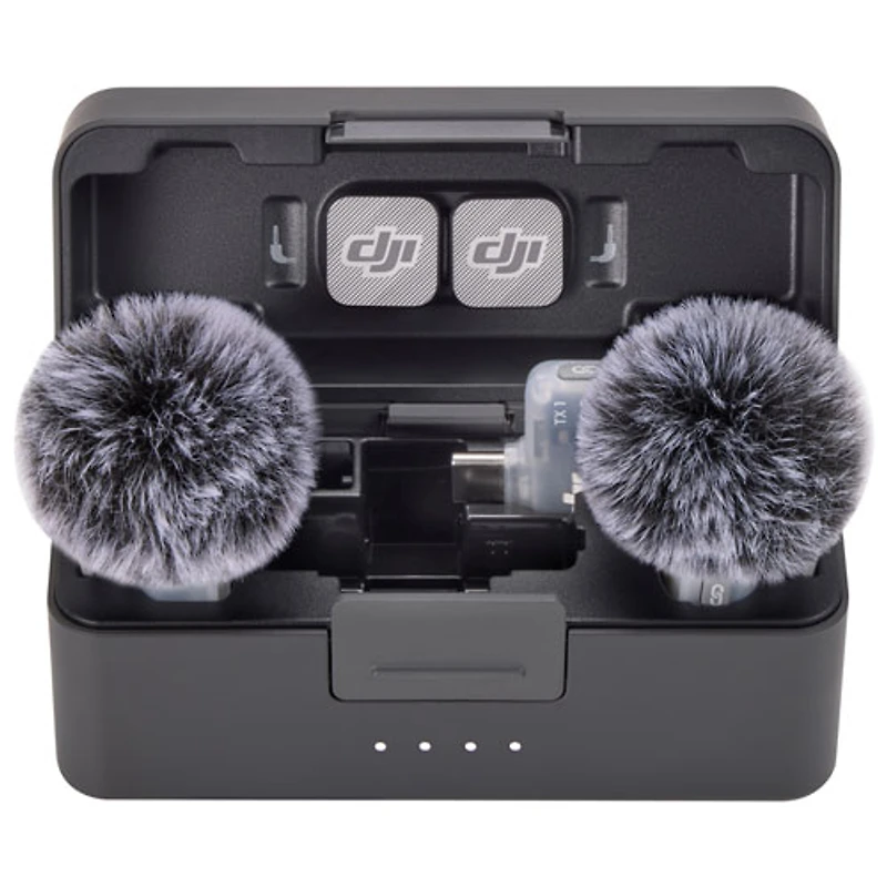 Microphone sans fil Mic Mini 2 de DJI (2 TX + 1 récepteur mobile + étui de chargement)