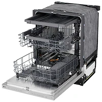 Lave-vaisselle encastrable 24 po 46 dB avec troisième panier de LG (LDNPQ445S) - Acier inoxydable