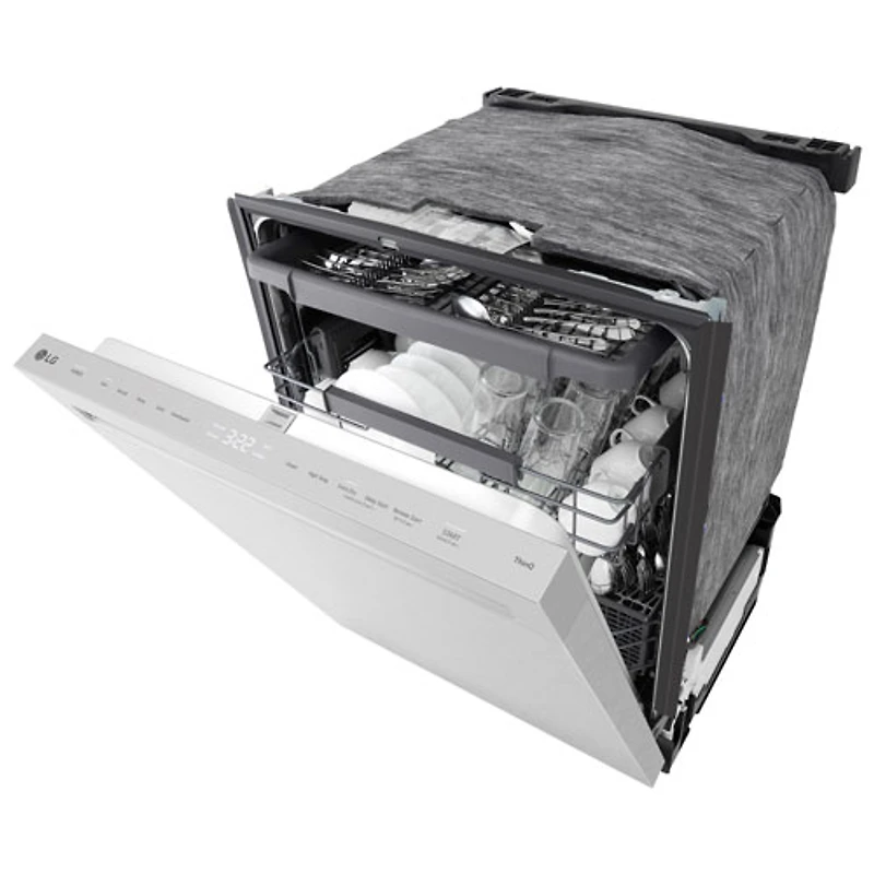 Lave-vaisselle encastrable 24 po 46 dB avec troisième panier de LG (LDNPQ445S) - Acier inoxydable