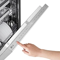 Lave-vaisselle encastrable 24 po 46 dB avec 3e panier de LG (LDNPQ555S) - Acier inoxydable