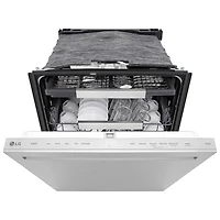 Lave-vaisselle encastrable 24 po 46 dB avec 3e panier de LG (LDNPQ555S) - Acier inoxydable
