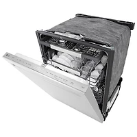 Lave-vaisselle encastrable 24 po 46 dB avec 3e panier de LG (LDNPQ555S) - Acier inoxydable