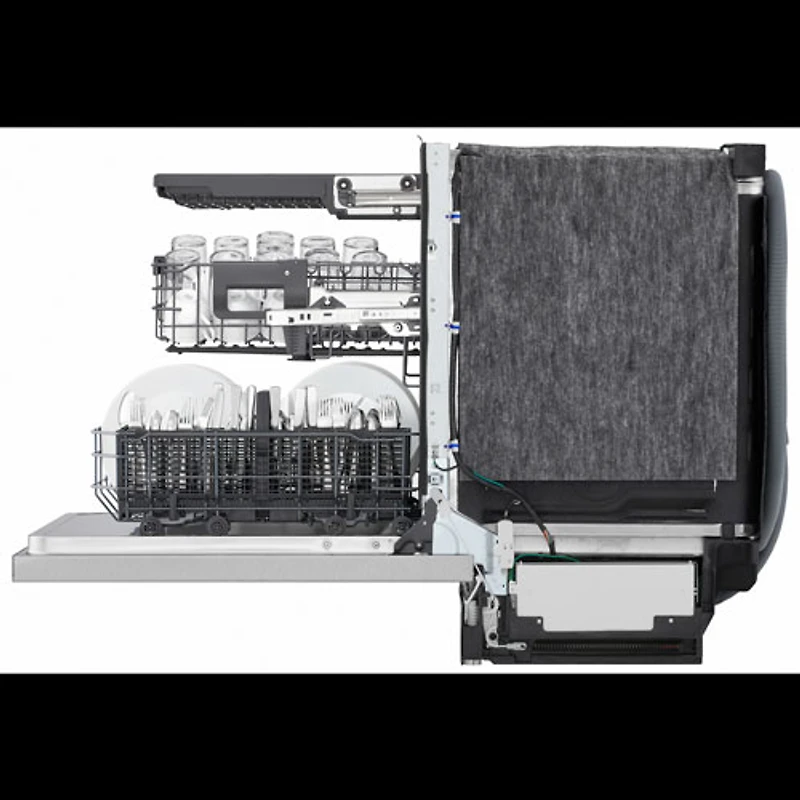 Lave-vaisselle encastrable 24 po 46 dB avec 3e panier de LG (LDNPQ555S) - Acier inoxydable