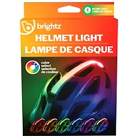 Brightz RGB LED Bicycle Helmet Light - Colour Select