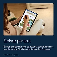 Tablette Microsoft Surface Pro (LCD) de 13 po, PC Copilot+, 512 Go avec Qualcomm Snapdragon X2 Plus/mémoire vive de 16 Go (2026) - Platine - Appareil seulement