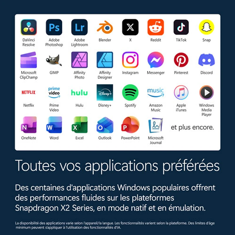 Tablette Microsoft Surface Pro (LCD) de 13 po, PC Copilot+, 512 Go avec Qualcomm Snapdragon X2 Plus/mémoire vive de 16 Go (2026) - Platine - Appareil seulement