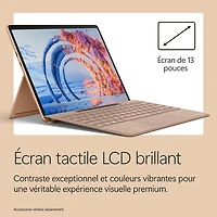 Tablette Microsoft Surface Pro (LCD) de 13 po, PC Copilot+, 512 Go avec Qualcomm Snapdragon X2 Plus/mémoire vive de 16 Go (2026) - Dune - Appareil seulement