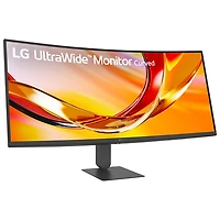 Moniteur de jeu incurvé DEL AV WQHD GÀG 5 ms 144 Hz 34 po UltraWide de LG (34U640B) - Noir