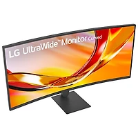 Moniteur de jeu incurvé DEL AV WQHD GÀG 5 ms 144 Hz 34 po UltraWide de LG (34U640B) - Noir