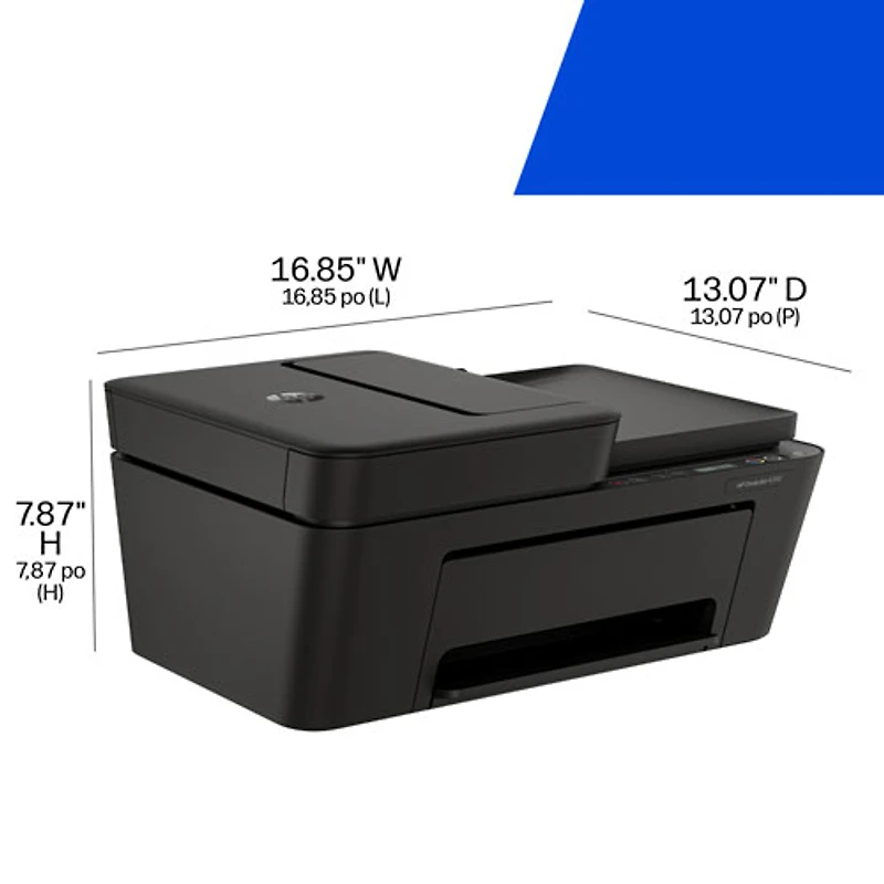 Imprimante à jet d'encre tout-en-un sans fil DeskJet 4352 de HP - Noir