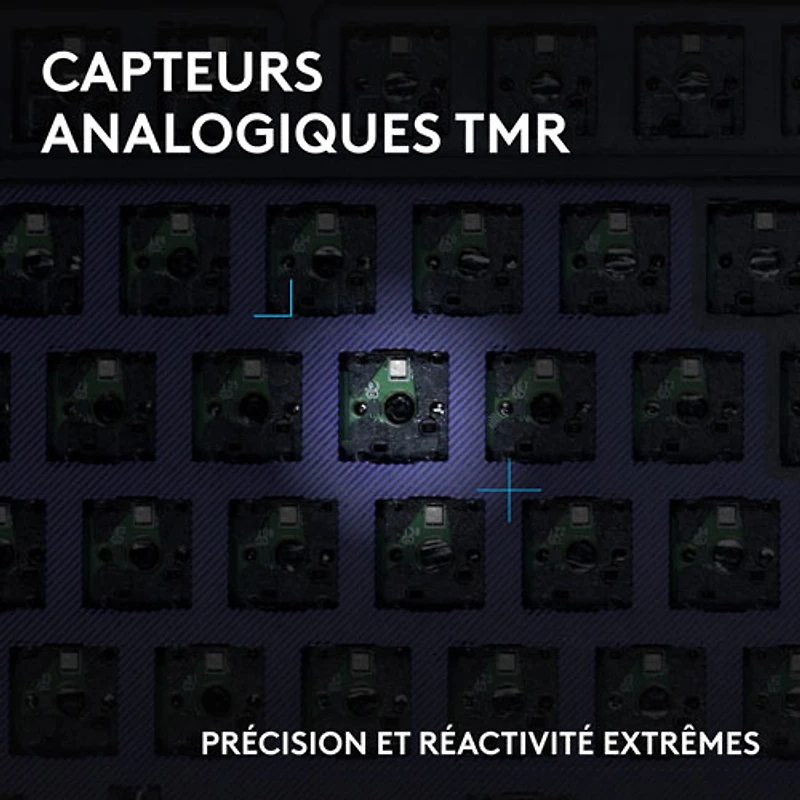 Clavier de jeu mécanique pleine grandeur analogique rétroéclairé à touches linéaires DUAL SWAP TMR G G512 X 98 de Logitech - Anglais