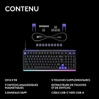 Logitech G G512 X 98 Backlit Tactile Mechanical DUAL SWAP TMR Analog Full-Size Gaming Keyboard