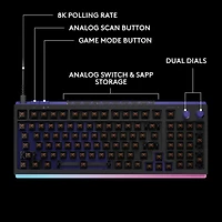 Logitech G G512 X 98 Backlit Tactile Mechanical DUAL SWAP TMR Analog Full-Size Gaming Keyboard