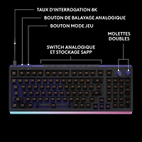 Logitech G G512 X 98 Backlit Tactile Mechanical DUAL SWAP TMR Analog Full-Size Gaming Keyboard