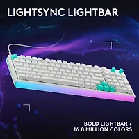 Clavier de jeu mécanique pleine grandeur analogique rétroéclairé à touches linéaires DUAL SWAP TMR G G512 X 98 de Logitech - Blanc - Anglais