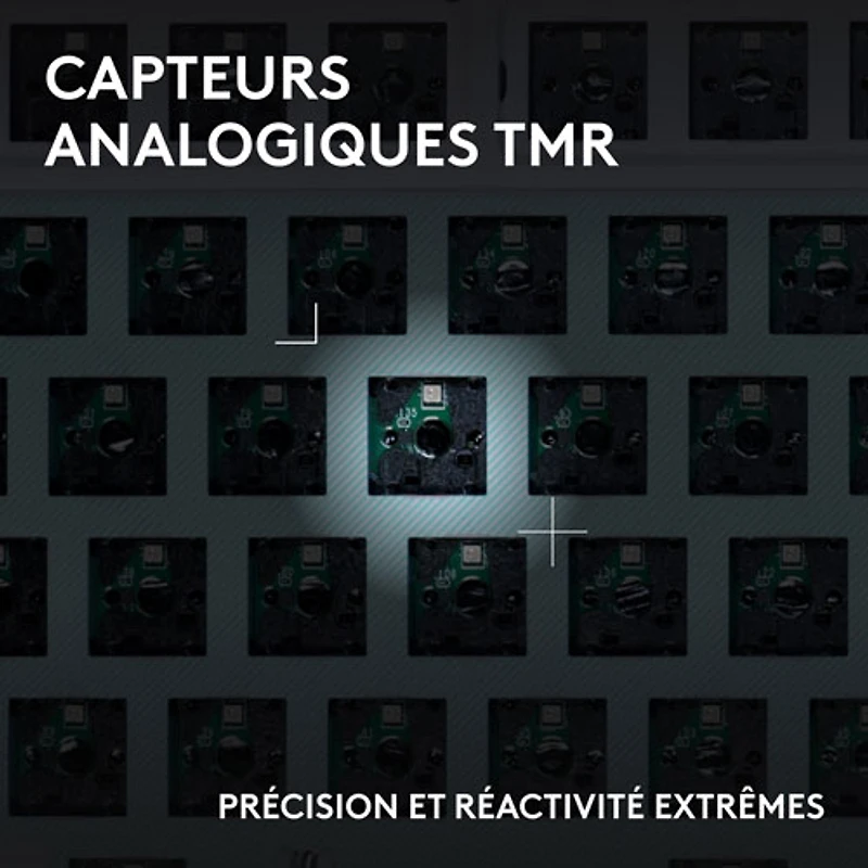 Clavier de jeu mécanique pleine grandeur analogique rétroéclairé à touches linéaires DUAL SWAP TMR G G512 X 98 de Logitech - Blanc - Anglais